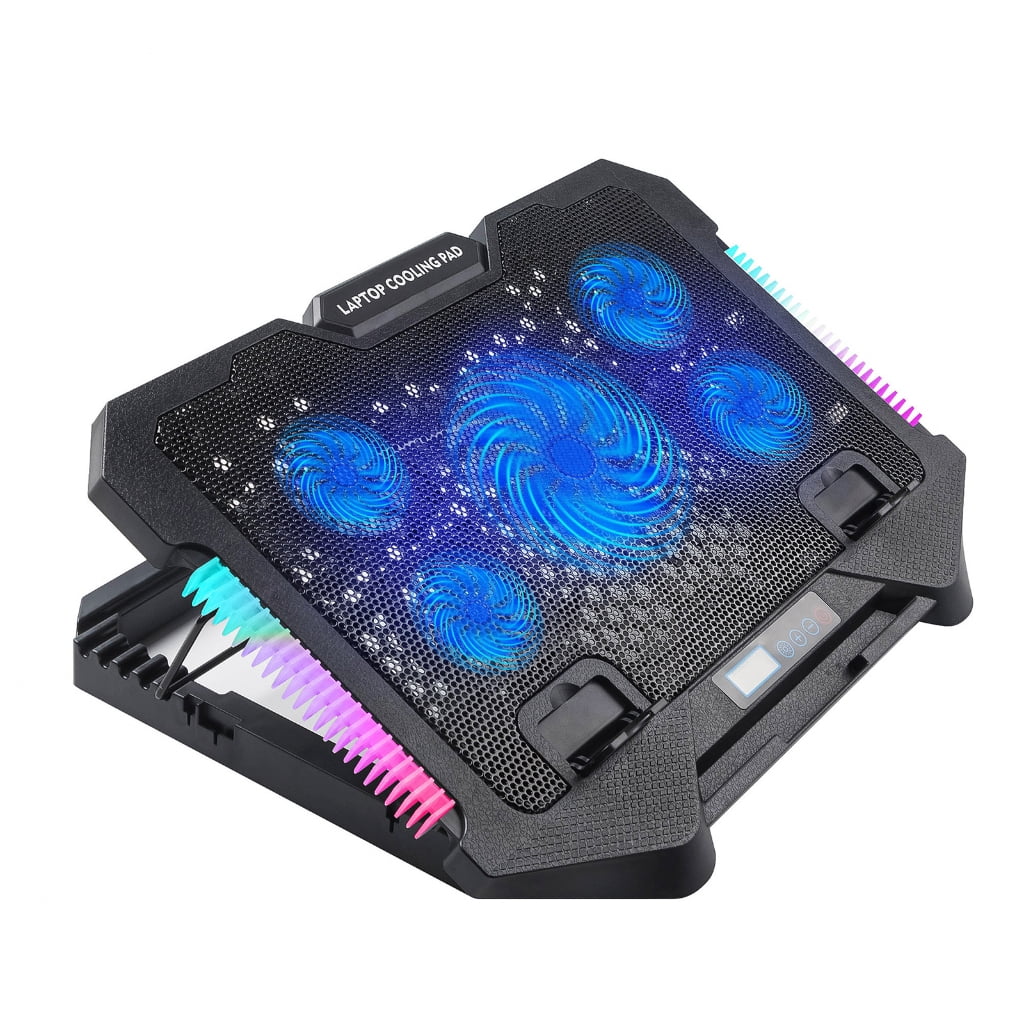LED Laptop Cooling Pad Gaming Laptop Coolers Laptop Fan Cooling Stand with Quiet Cooling Fan for Laptop 2 USB Port