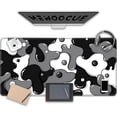 thumbnail image 1 of Gaming Laptop Mouse Pad,Grey Black White Big Desk Pads PC Keyboard Waterproof and Non-Slip 47.2" x 23.6" 3mm Thick XXXL Rubber Table Mat, Black Spotted Dog Mouse Pads, 1 of 6