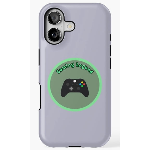 Gaming Legend Circle Green Sticker Phone Case for iPhone 17 16 15 14 13 12 11 Pro Max