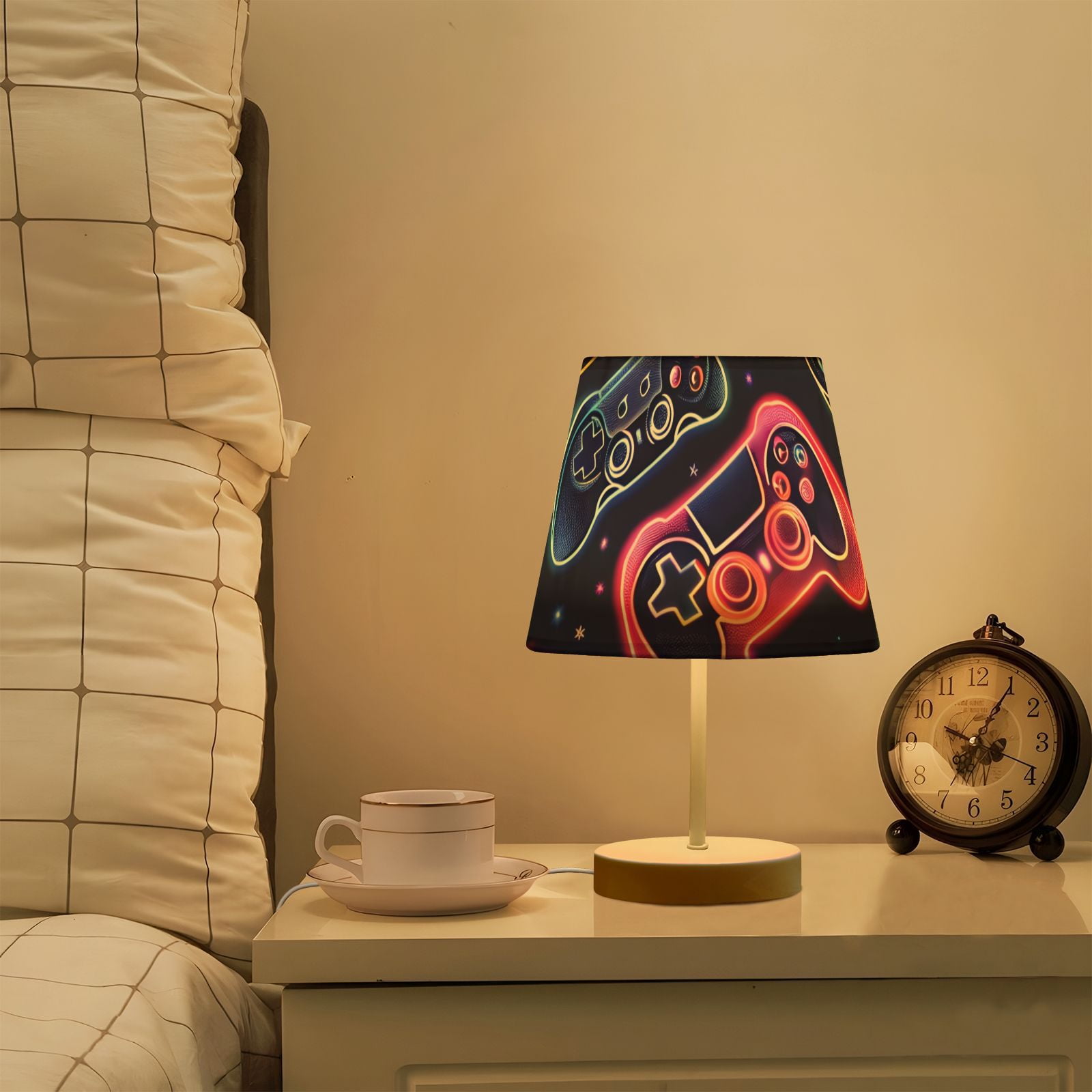 Gaming Machines Multicolor LED Desk Lamp Table Lamp USB Bedside Nightstand Small Lamp for Bedroom Living Room Kids Room