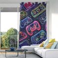 thumbnail image 1 of Gaming Machines Multicoloured Blackout Curtain Panels Drapes Privacy Assured with Light Filtering Curtains for Living room Bedroom Bathroom Window, 1 of 6