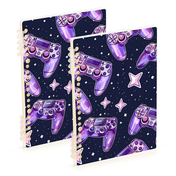 Gaming Machines Purple Ring Binder Notebook Journey Note Diary College ...