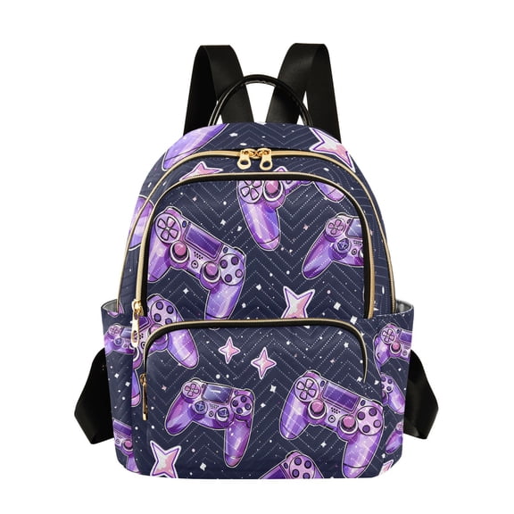 Gaming Machines Purple Travel Laptop Backpack Casual Daypack Lightweight Bookbag Compartment for Business
