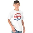 thumbnail image 1 of Gaming Makes Me Happy Crewneck T Shirts Boy Girl Teen Brisco Brands XS, 1 of 6