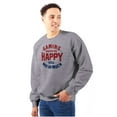 thumbnail image 1 of Gaming Makes Me Happy Unisex Plus Fleece Graphic Sweatshirt Brisco Brands 4X, 1 of 5