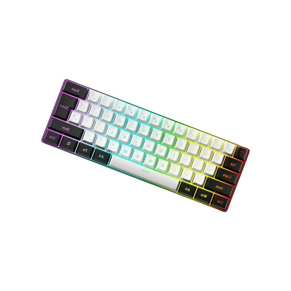 Gaming Mechanical Keyboard 61 Keys Corded Office LED Backlit Keycap Mechanical Keyboard for Computer Laptop