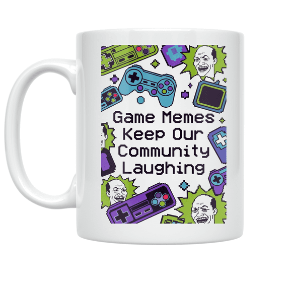 Gaming Meme Humor Collage - Gamer Community - 11 oz Ceramic Coffee Mug