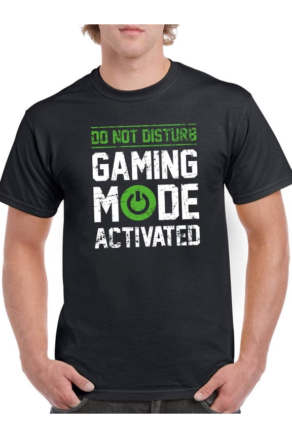 Gaming Mode Activated T-Shirt Men -GoatDeals Designs, Male Medium