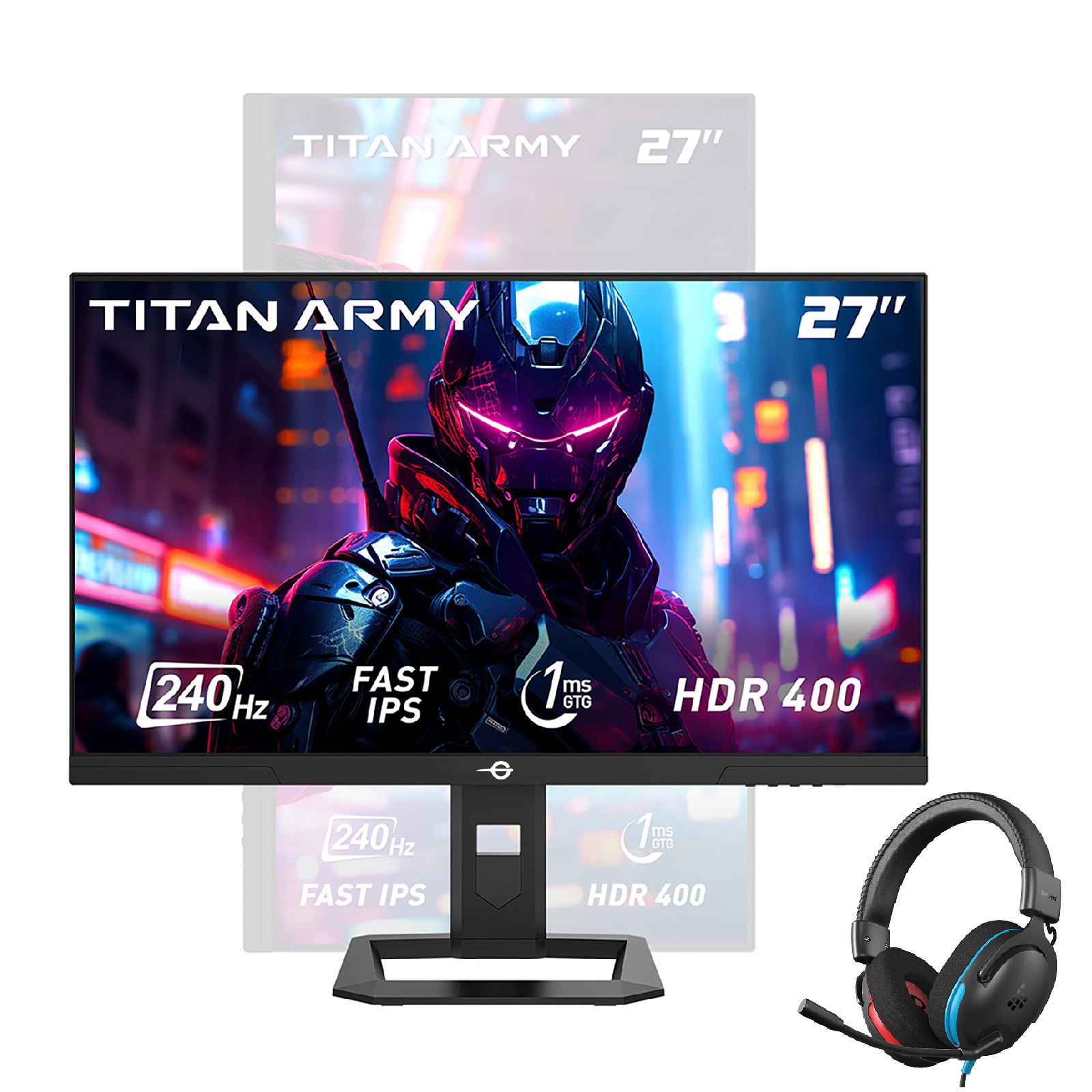 TITAN ARMY P2710S 27'' Gaming Monitor, 2K Fast IPS, 240Hz Computer