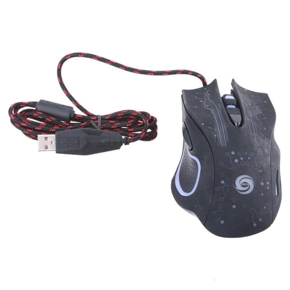 Gaming Mouse 3200DPI Adjustable Optical LED Computer Mice USB Cable Ergonomics Design Mause