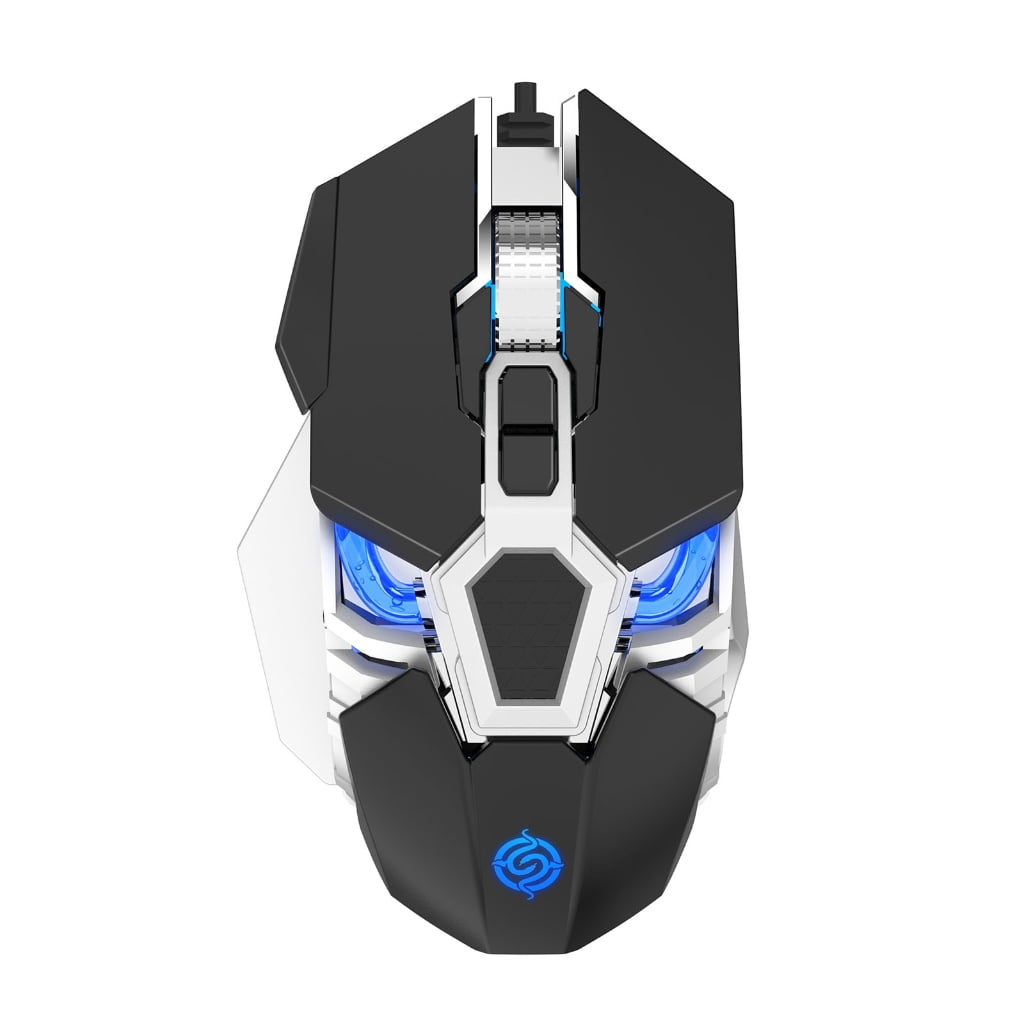 Gaming Mouse Macro Programming Optical 6400DPI Adjustable 9 Buttons Game Office Mice for Desktop Computer Mechanical