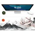 thumbnail image 1 of Gaming Mouse Mat Forest Background Pattern XXL XL Large Mouse Mat Long Extended Mouse Pad Desk Mat Non-Slip Rubber Mice Pads Stitched Edges Thin Pad (Ink and wash), 1 of 6