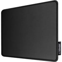 Gaming Mouse Pad 12x10x1/8 in. Delicate Stitched Edges & Non-Slip Natural Rubber Base, Premium-Textured & Waterproof Mousepad, Mouse Mat for Computer, Laptop, PC, Office & Home, Black