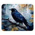 Gaming Mouse Pad, Black Crow Prints Mouse Mat for Desk Home Office, Non
