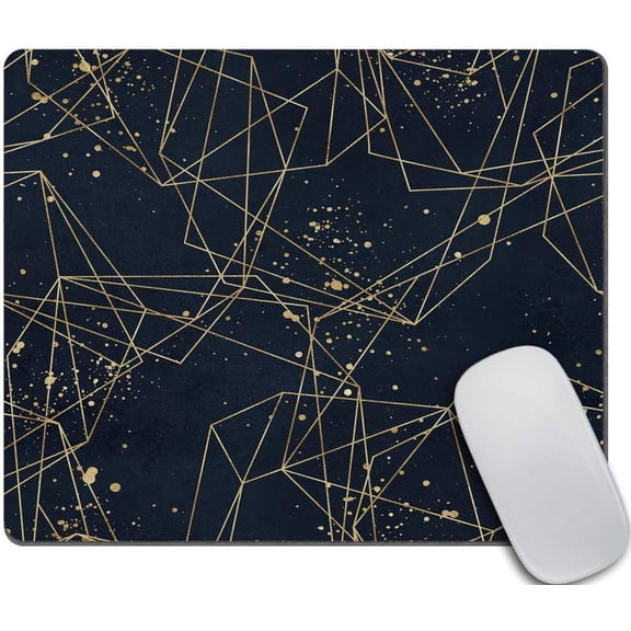Gaming Mouse Pad Custom Polygonal Geometric Shapes 9.5 X 7.9 Inch (240mmX200mmX3mm) Precision Tracking for Gamers NonSlip Rubber Base Modern and Sleek Design