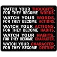 thumbnail image 1 of Gaming Mouse Pad Custom,Watch Your Thoughts Motivational Words Quotes Mouse pad 9.5 X 7.9 Inch (240mmX200mmX3mm), 1 of 6