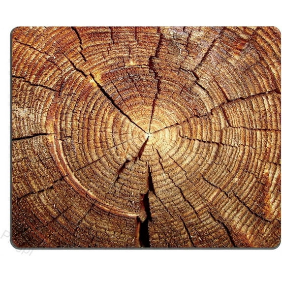 Gaming Mouse Pad Design, Wood Grain Pattern Non-Slip Thick Rubber Large Mousepad 9.5 X 7.9 Inch (240mmX200mmX3mm)