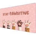 thumbnail image 1 of Gaming Mouse Pad, Desk Pad with Non-Slip Base Extended Large Mouse Pad XXL Keyboard Mouse Pad Desk Mat On Top of Desks for Work, Game, Office, Home - Cat Paw (31.5x15.7 in), 1 of 5