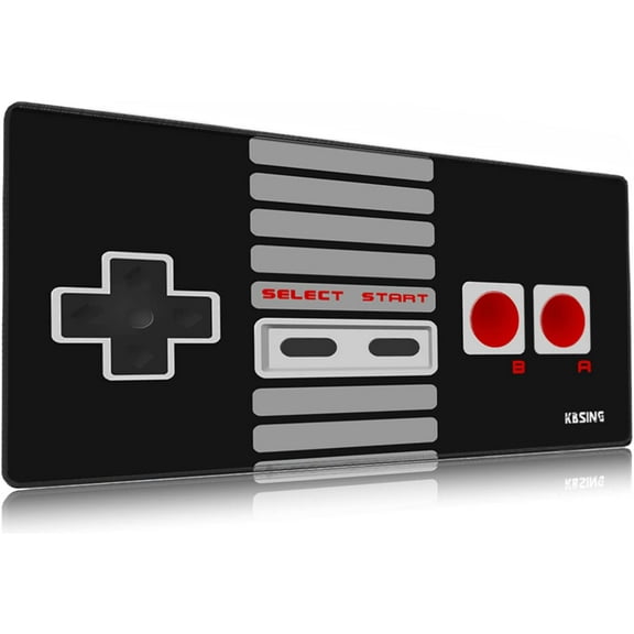 Gaming Mouse Pad - Extended Keyboard Mouse Pad Mat, Large PC Laptop Game Mouse Mat Huge Desk Pad with Stitched Edges, Anti-Slip Rubber Base Mousepad, 35.5"x15.4"x0.1" (MPX-02)