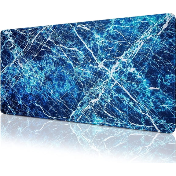 Gaming Mouse Pad, Extended Mouse Pad 31.5x15.7inch XXL Large Big Computer Keyboard Mouse Mat Desk Pad with Non-Slip Base and Stitched Edge for Home Office Gaming Work