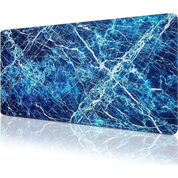 Gaming Mouse Pad, Extended Mouse Pad 31.5x15.7inch XXL Large Big Computer Keyboard Mouse Mat Desk Pad with Non-Slip Base and Stitched Edge for Home Office Gaming Work