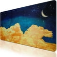 thumbnail image 1 of Gaming Mouse Pad, Extended Mouse Pad, 31.5x15.7inch XXL Large Big Computer Keyboard Mouse Mat Desk Pad with Non-Slip Base and Stitched Edge for Home Office Gaming Work‘ (Moon Sky), 1 of 6