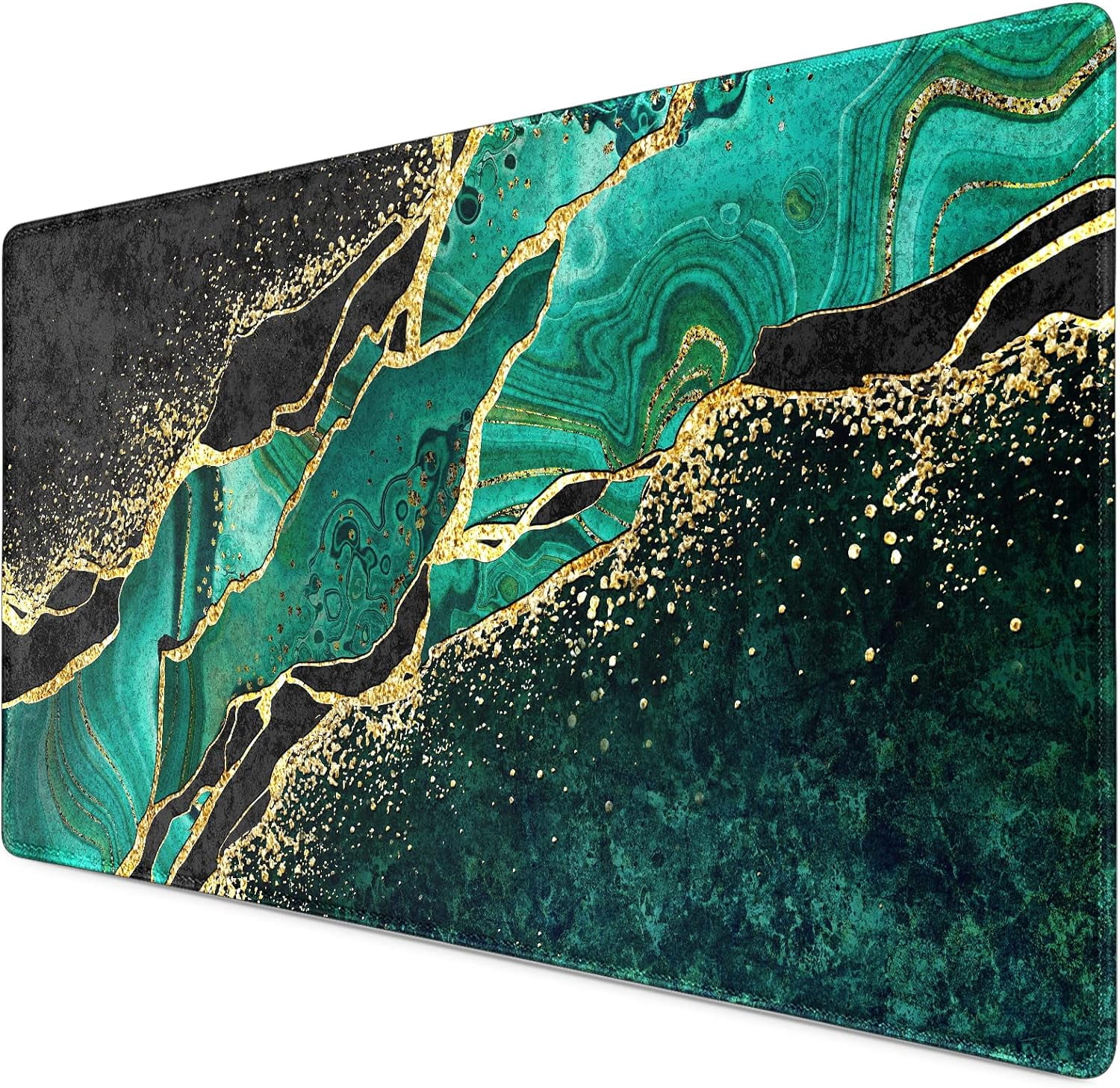 Gaming Mouse Pad, Extended Mouse Pad 31.5x15.7inch XXL Large Big Computer Keyboard Mouse Mat Desk Pad with Non-Slip Base and Stitched Edge for Home Office Gaming Work