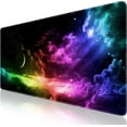 thumbnail image 1 of Gaming Mouse Pad, Extended Mouse Pad, XXL Large Big Computer Keyboard Mouse Mat Desk Pad with Non-Slip Base and Stitched Edge for Home Office Gaming Work, 31.5x15.7x0.12inch (Colorful Aurora), 1 of 6