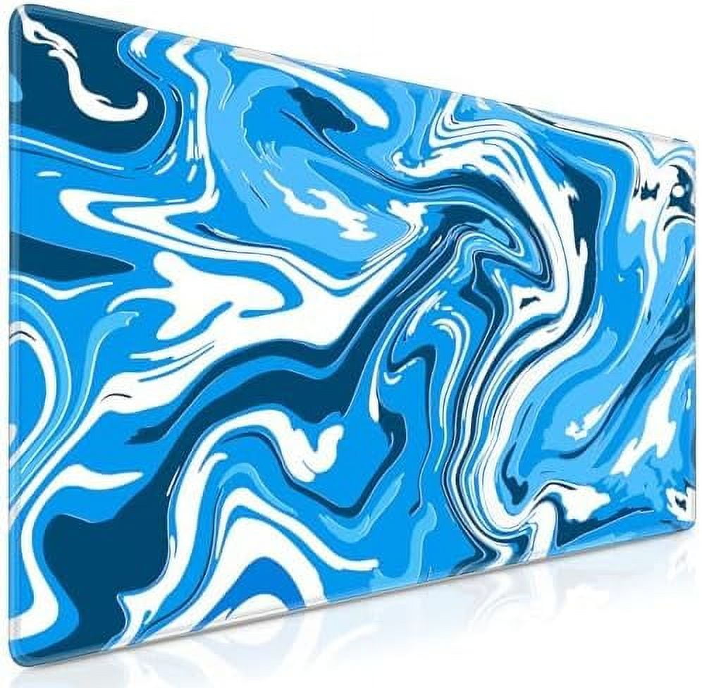 Gaming Mouse Pad, Fluid Pattern Mouse Pad 31.5x11.8inch Large Extended Computer Mouse Mat Keyboard Full Desk Mousepad for Gaming, Office, Home