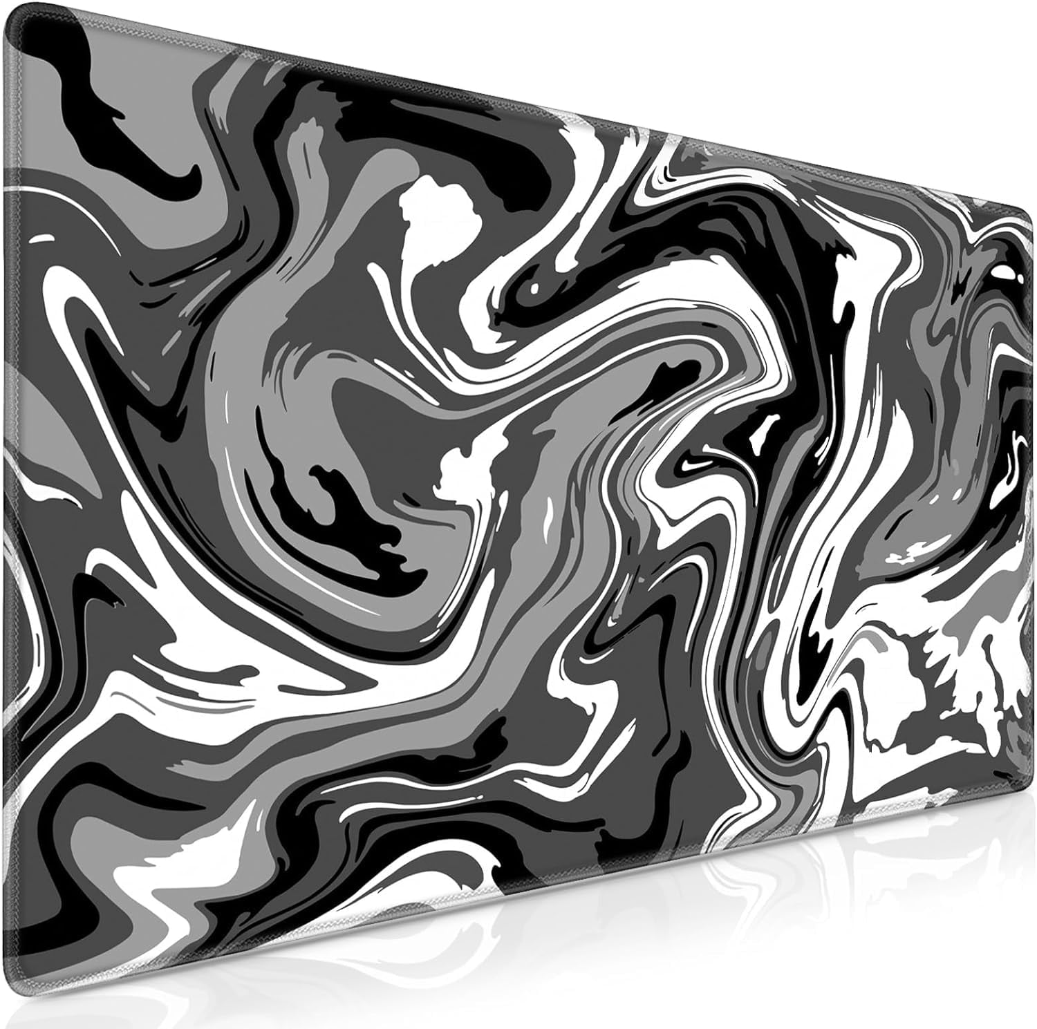 Gaming Mouse Pad, Fluid Pattern Mouse Pad 31.5x15.7inch Large Extended Computer Mouse Mat Keyboard Full Desk Mousepad for Gaming, Office, Home