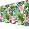 thumbnail image 1 of Gaming Mouse Pad Game Mat Pc Mouse Pads Large Desk Pads Computer Desk Pad Waterproof Non-Slip Rubber Base 35.4" X 15.7" for Game Office, Watercolor Tropical Palm Tree with Flamingo, 1 of 6