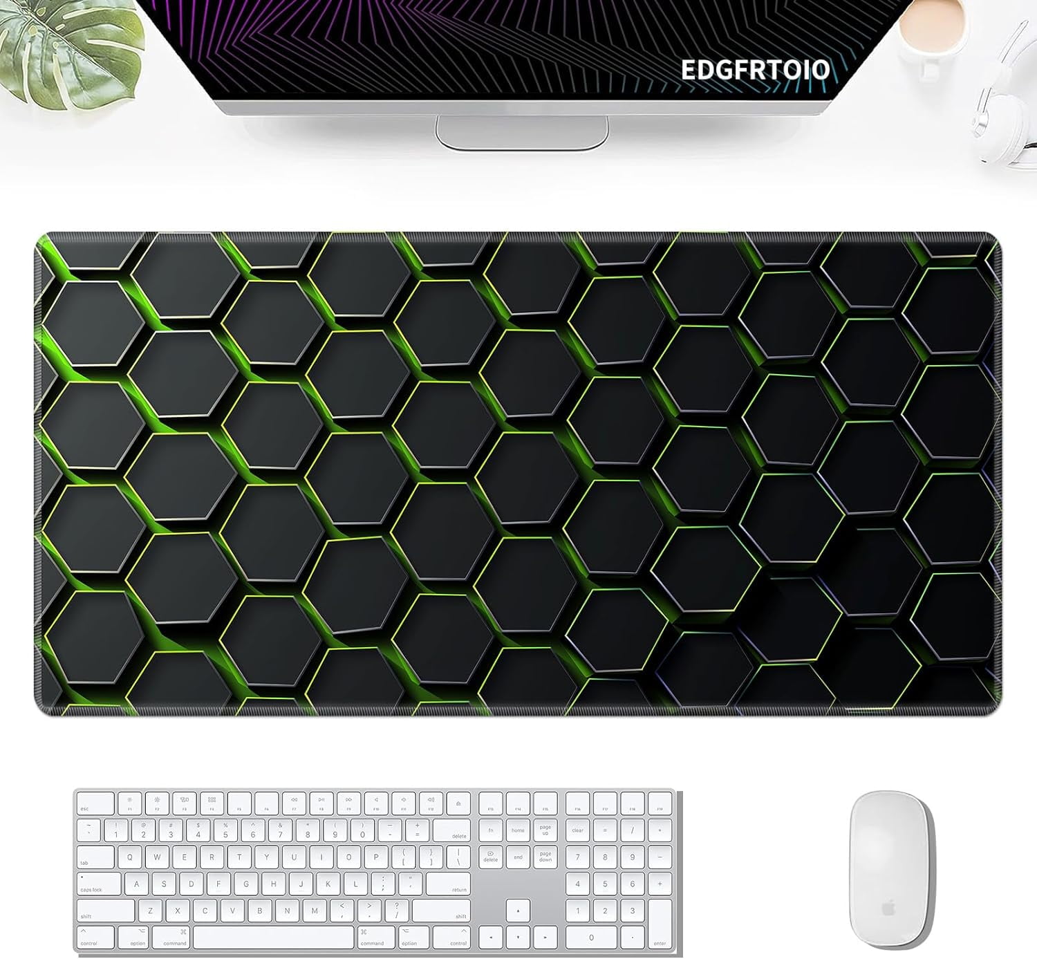 Walmart Computer Mat Gaming Mouse Pad, Keyboard Mouse Pad 31.5x15.7 inch XXL Large Computer ...