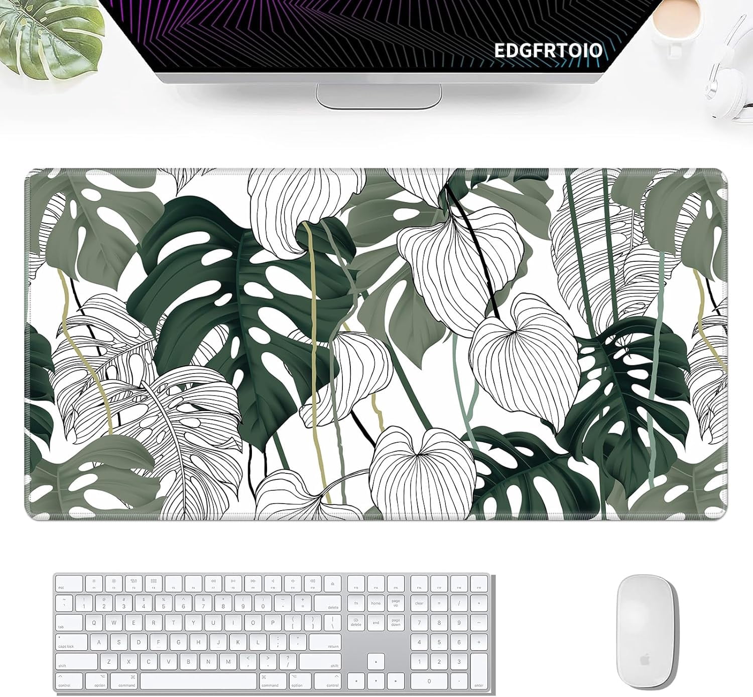 Gaming Mouse Pad, Keyboard Pad 31.5x15.7 inch XXL Large Computer Laptop ...