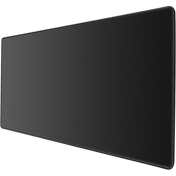 Gaming Mouse Pad Large Computer Mousepad with Stitched Edge Non-Slip Rubber Base,Premium-Textured & Waterproof Laptop Mouse Pads for Office & Home. 31.5 x 11.8 in, Black (XX-Large)