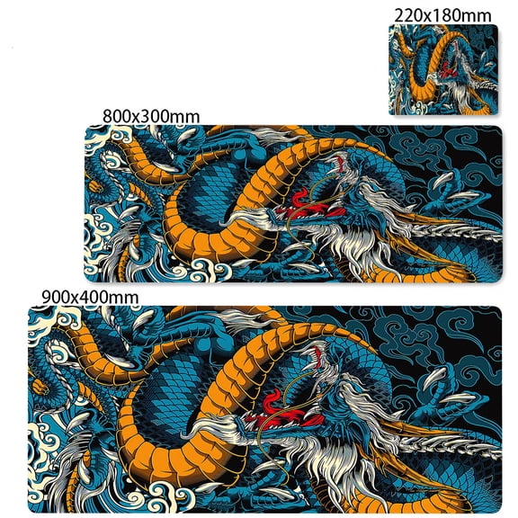 Gaming Mouse Pad Large Dragon Gamer Mousepad Computer Gaming Table Carpet Desk Mat XXL 800x300mm Mouse Mat Rubber Keyboard Pads