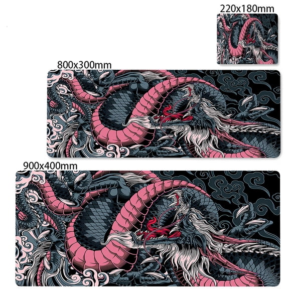 Gaming Mouse Pad Large Dragon Gamer Mousepad Computer Gaming Table Carpet Desk Mat XXL 800x300mm Mouse Mat Rubber Keyboard Pads