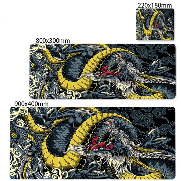 Gaming Mouse Pad Large Dragon Gamer Mousepad Computer Gaming Table Carpet Desk Mat XXL 800x300mm Mouse Mat Rubber Keyboard Pads
