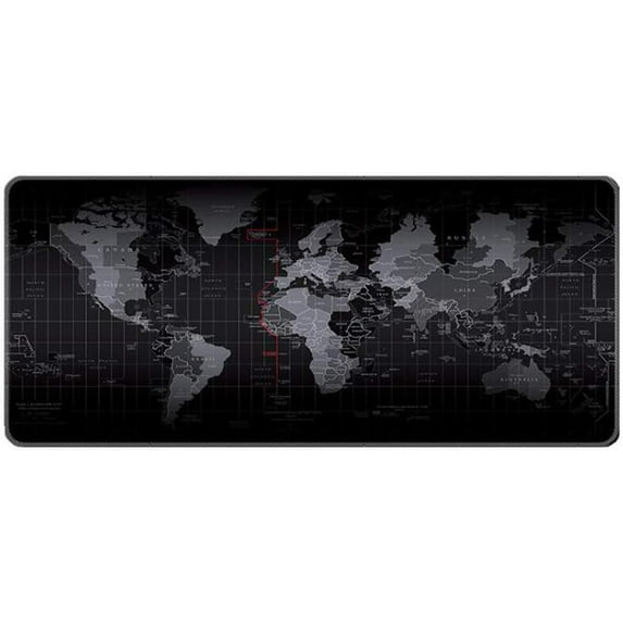 Gaming Mouse Pad Large Extended Mouse Mat with Stitched Edge Desk Mat Keyboard Pad for Laptop Computer Desktop PC Gamer Office and Home Non-Slip Rubber Mousepad (35.4" x 15.7" Map)
