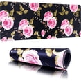 thumbnail image 1 of Gaming Mouse Pad Large Mouse Mat Floral Extended Desk Pad Laptop Computer Mousepad with Non-Slip Rubber Stitched Edges for Office, Work, Game, 1 of 6