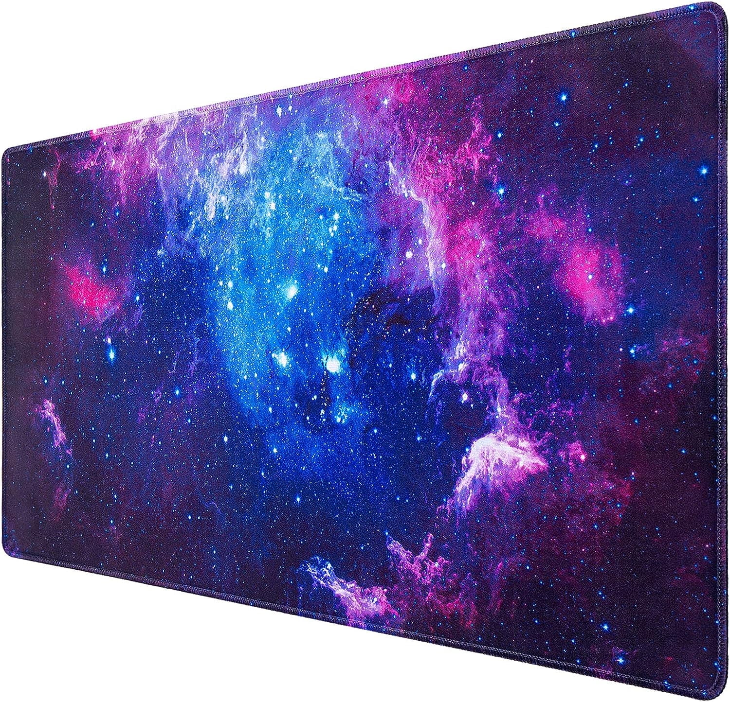 Gaming Mouse Pad, Large Mouse Pad for Desk, 31.5x15.7inch Mouse Pad for Home Office Gaming Work-Blue Galaxy