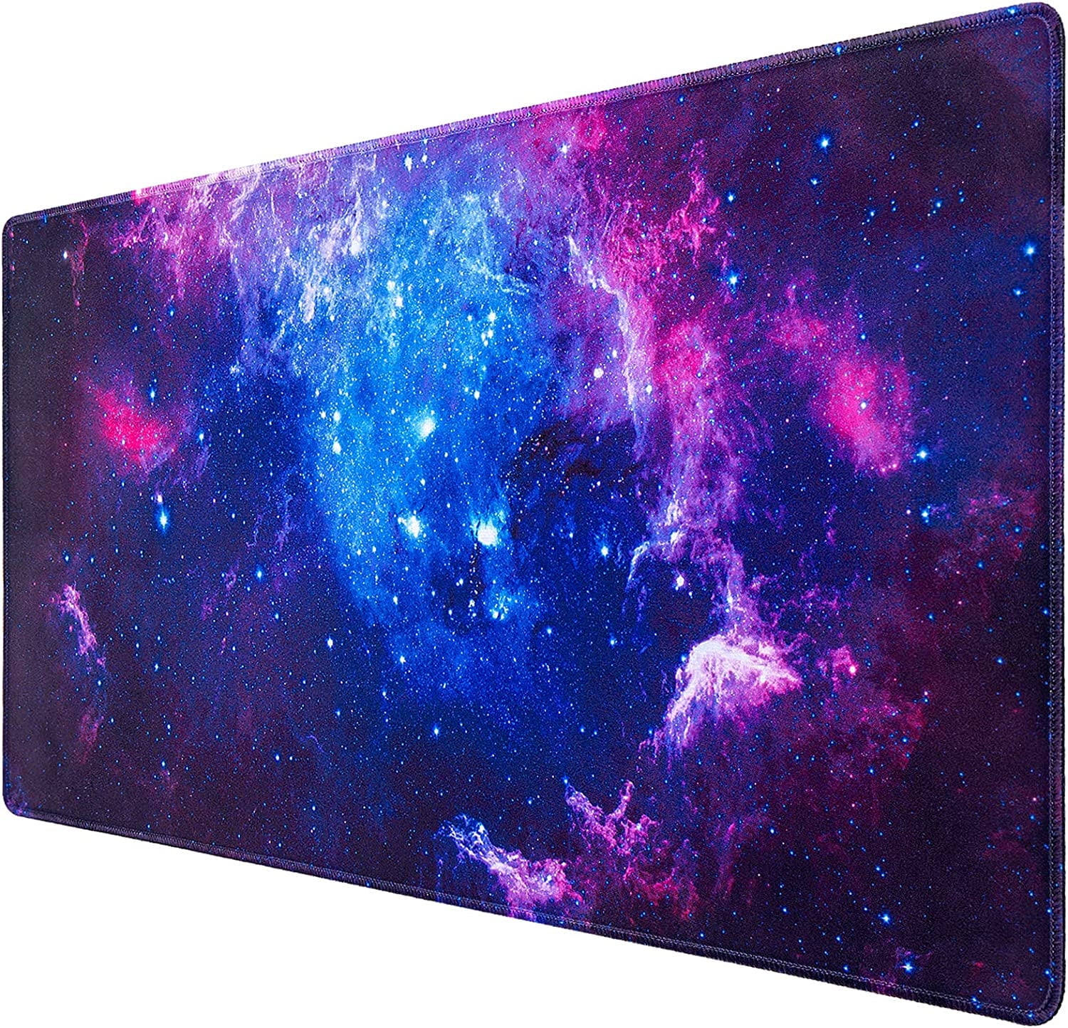 Gaming Mouse Pad, Large Mouse Pad for Desk, 31.5x15.7inch Mouse Pad for Home Office Gaming Work-Blue Galaxy