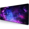 thumbnail image 1 of Gaming Mouse Pad, Large Mouse Pads for Desk, Non-Slip Rubber Base Mousepad, Keyboard Mouse Mat Desk Pad with Stitched Edges, 31.5x11.8 inch Galaxy, 1 of 6