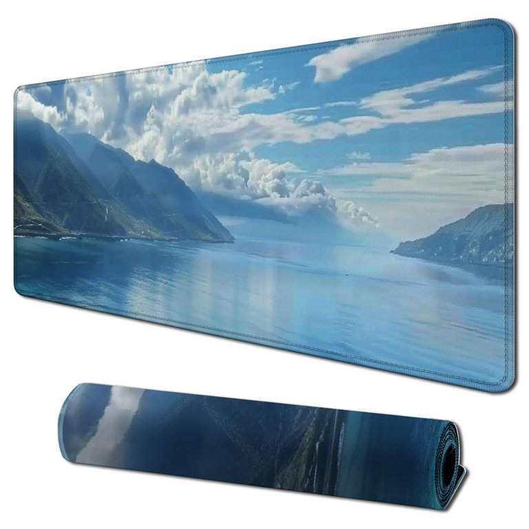 Gaming Mouse Pad Large Mousepad Blue Ocean Nature Beach Landscape