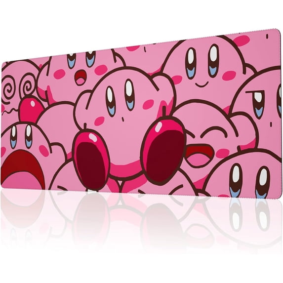 Gaming Mouse Pad Large with Stitched Edges, Japanese Anime Mouse Pad for Desk, Extended XL Long Full Desk Mousepad with Anti-Slip Rubber Base, Cute Desk Pad for Keyboard and Mouse, 31.5 x 11.8 in