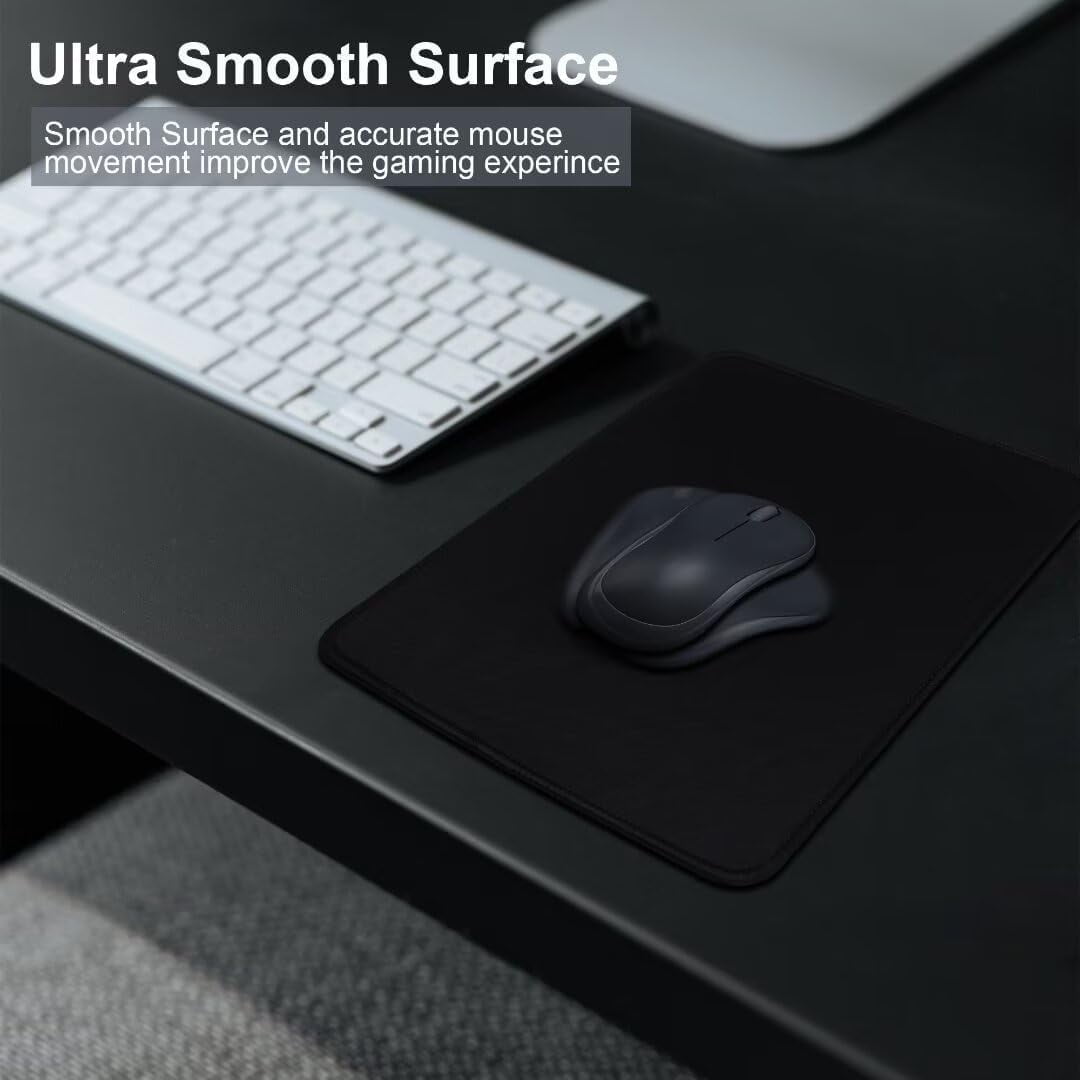 Egsiaanu Gaming Mouse Pad, Mouse Pads for Computers Laptop Desk, Black ...