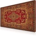 thumbnail image 1 of Gaming Mouse Pad Retro Boho, Large Mousepad Office Desk Mat, Work Desk Mat Non-Slip Rubber Base Waterproof with Stitched Edges, 35.4 X 15.7 inch for Work/Game/Office/Home Vintage Bohemian, 1 of 6