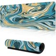thumbnail image 1 of Gaming Mouse Pad with Stitched Edges,Abstract Colorful Topographic Desk Mat, Extended XL Mousepad with Anti-Slip Base, Cool Desk Pad for Keyboard and Mouse,35.4''''×15.7'''', 1 of 6