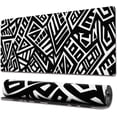 thumbnail image 1 of Gaming Mouse Pad with Stitched Edges, Abstract Line Art Mouse Pad, Extended XL Mousepad with Anti-Slip Base, Cool Large Mouse Pad for Desk, 31.5 x 11.8 in, Black, 1 of 6