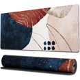thumbnail image 1 of Gaming Mouse Pad with Stitched Edges, Boho Aesthetic Pastel Mouse Pad, Extended XL Mousepad with Anti-Slip Base, Cute Large Mouse Pad for Desk, 31.5 x 11.8 in, Blue, 1 of 6