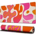 thumbnail image 1 of Gaming Mouse Pad with Stitched Edges, Boho Aesthetic Pink Mouse Pad Abstract, Extended XL Mousepad with Anti-Slip Base, Cute Large Mouse Pad for Desk, 31.5 x 11.8 in, Pink Leopard Print, 1 of 6